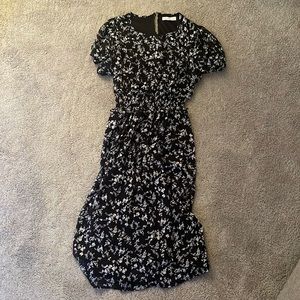 Black dress w/white flowers